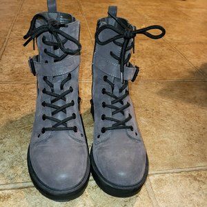 Grey Buckle MIA Boots